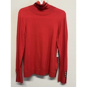 Court & Rowe Women’s Belle Noel Sweater Size M In Bright Rouge NEW